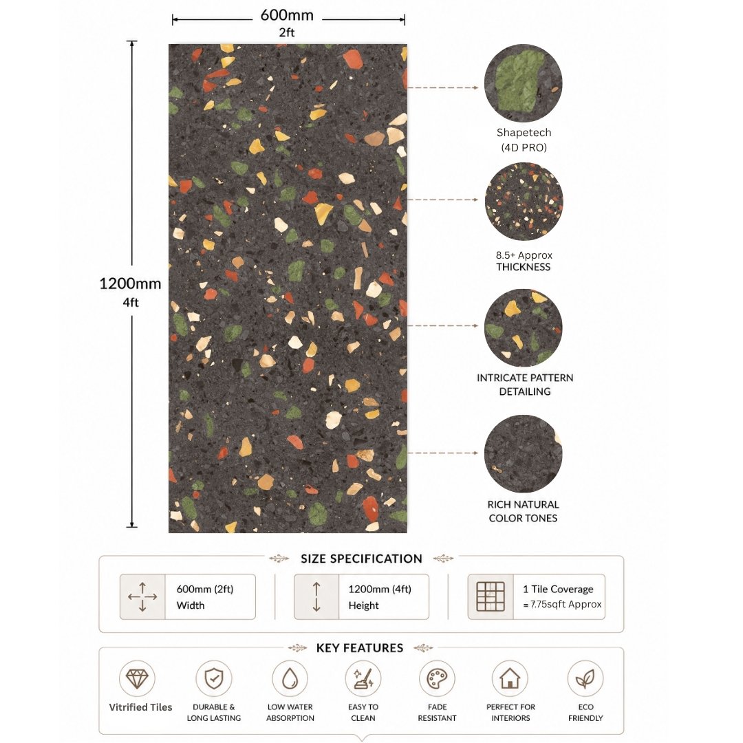Levanzo Terrazzo Black